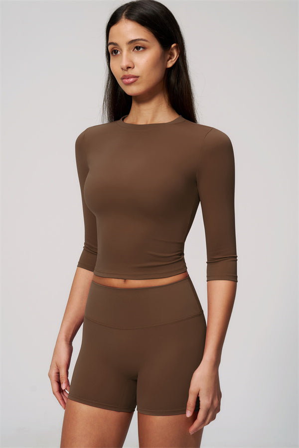 The Natalia Half-Sleeve Top Shorts 2-Piece Set