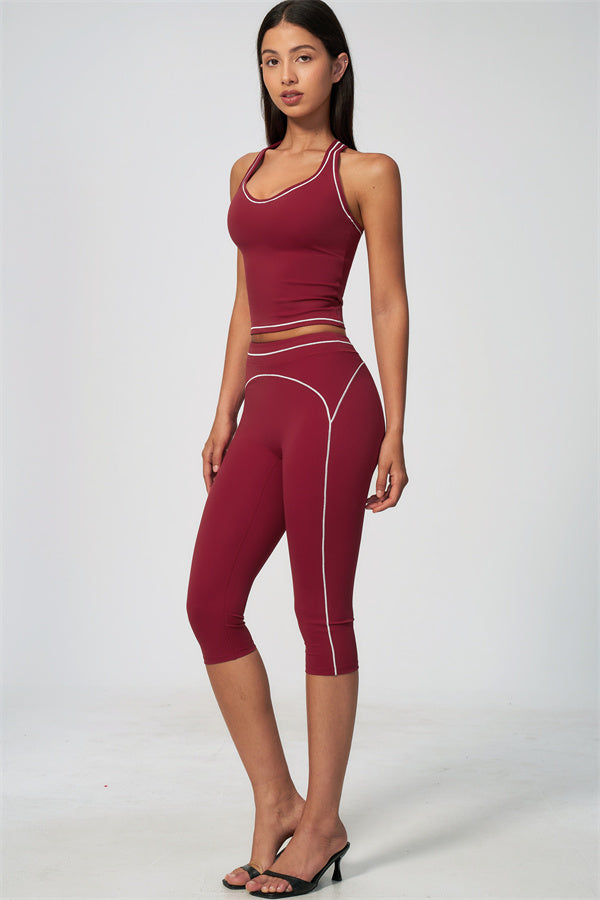 The Amara Tank Top Capri Leggings 2-Piece Set