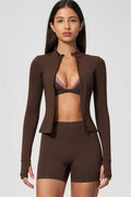 The Seraphine Jacket Sports Bra Shorts 3-Piece Set