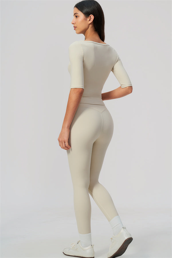 The Flow Motion Half-Sleeve T-Shirt Leggings 2-Piece Set
