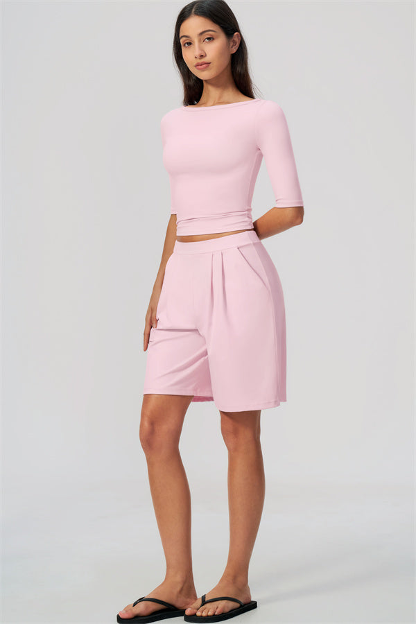 The Flow Motion Half-Sleeve T-Shirt Shorts 2-Piece Set