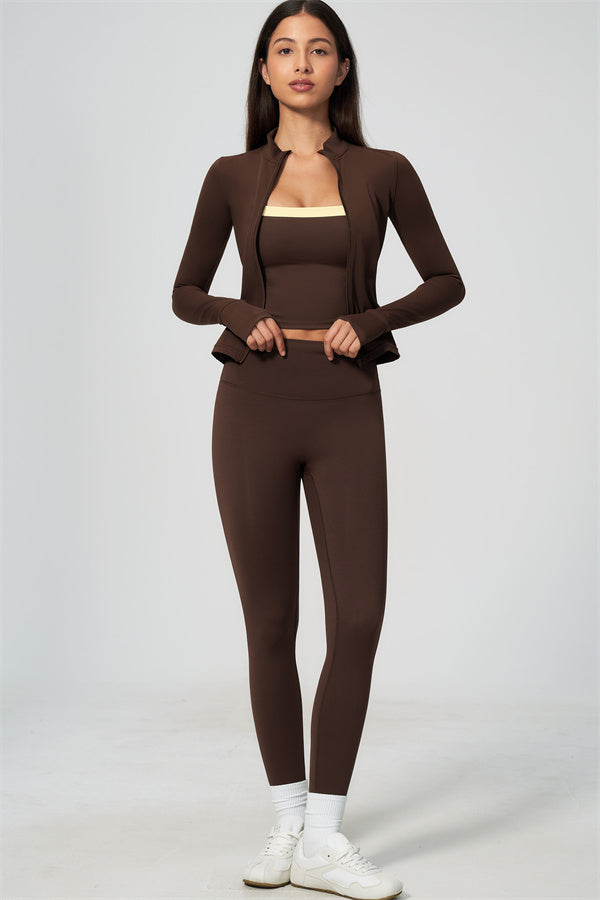 The Seraphine Jacket Tank Top Leggings 3-Piece Set