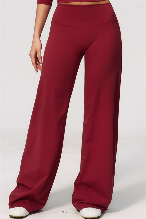 The Natalia Half-Sleeve Top Straight Leg Pants 2-Piece Set