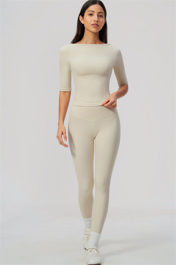 The Flow Motion Half-Sleeve T-Shirt Leggings 2-Piece Set