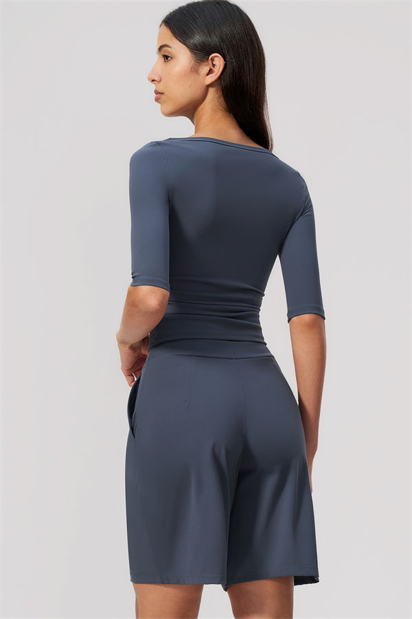 The Flow Motion Half-Sleeve T-Shirt Shorts 2-Piece Set
