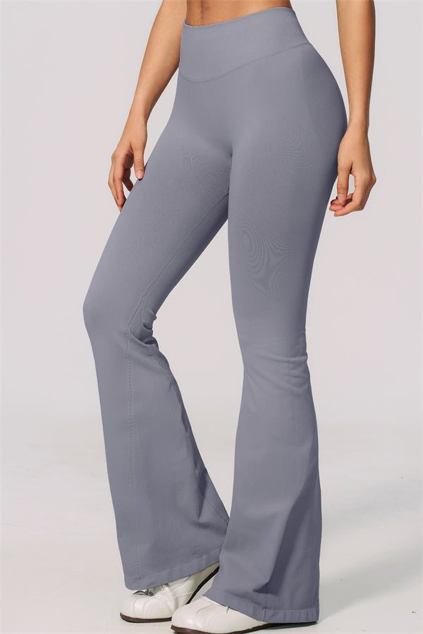 The Velvetine Halter Sports Bra Flared Leggings 2-Piece Set