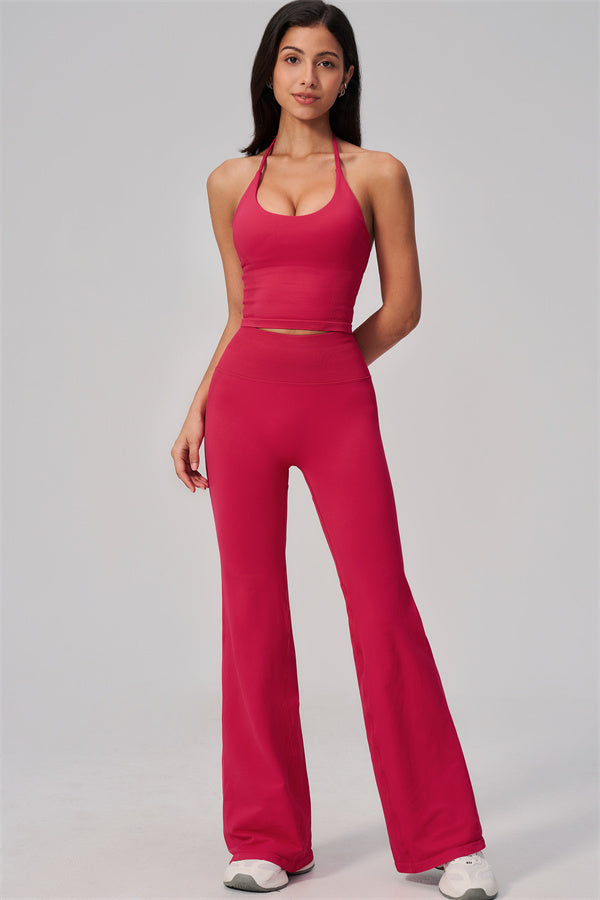 The Align Halter Tank Top Flared Leggings 2-Piece Set