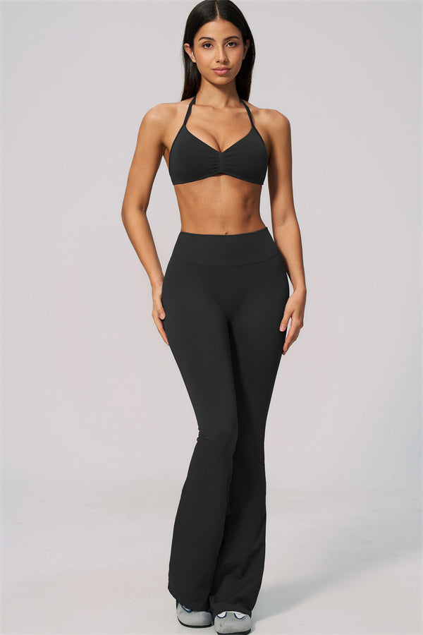 The Velvetine Sports Bra Flared Leggings 2-Piece Set