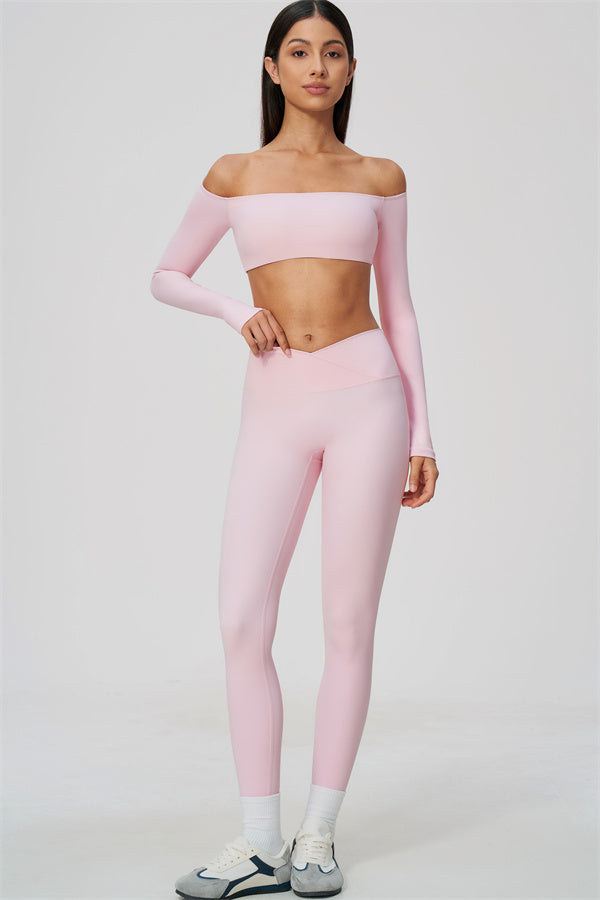 The Soiree Crop Top Leggings 2-Piece Set