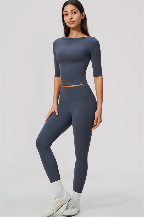 The Flow Motion Half-Sleeve T-Shirt Leggings 2-Piece Set