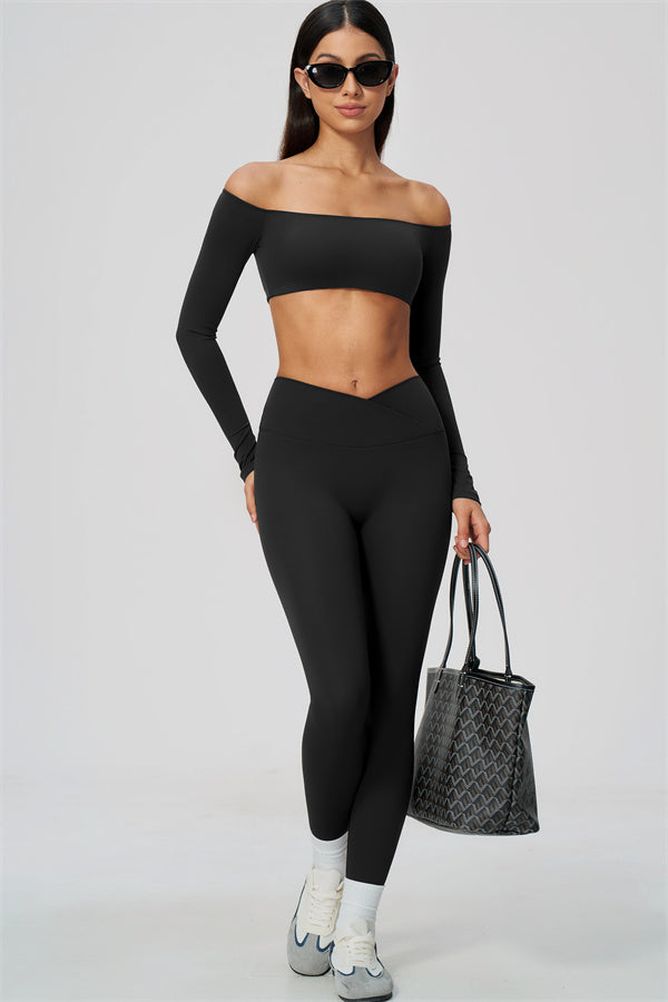The Soiree Crop Top Leggings 2-Piece Set