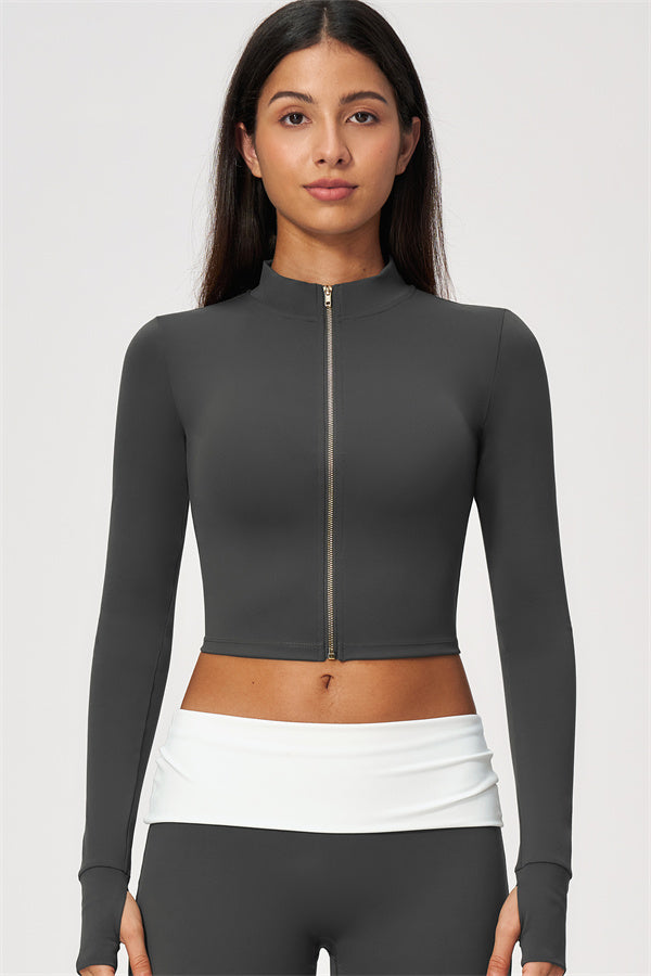 The Joyous Jacket Sports Bra Straight Leg Pants 3-Piece Set