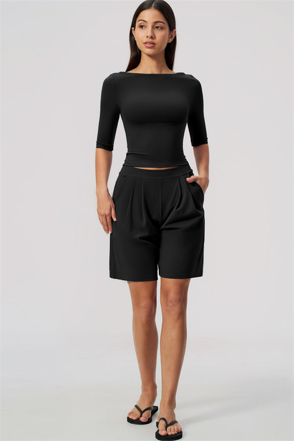 The Flow Motion Half-Sleeve T-Shirt Shorts 2-Piece Set