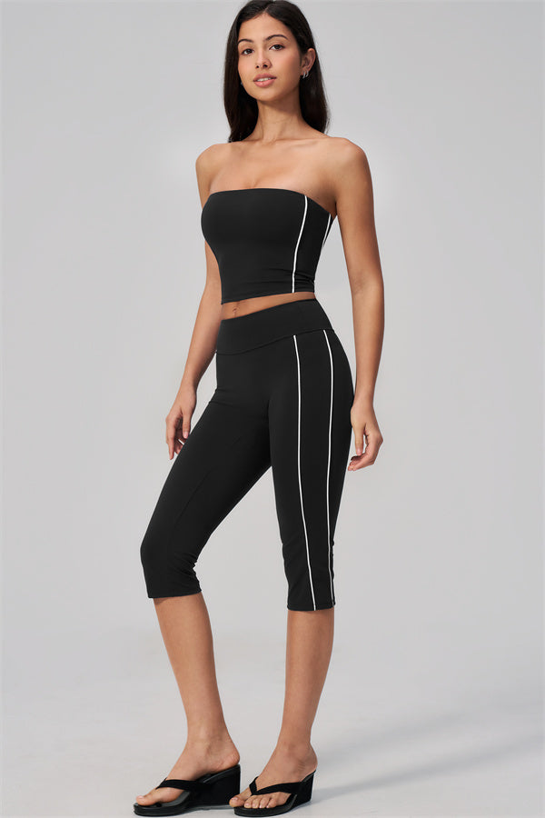 The Breathe Tube Top Capri Leggings 2-Piece Set
