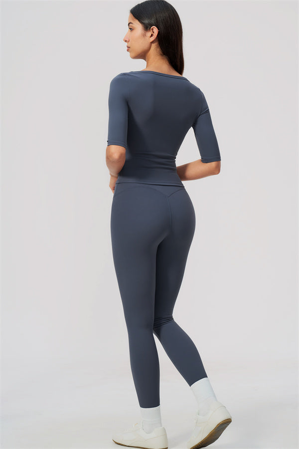 The Flow Motion Half-Sleeve T-Shirt Leggings 2-Piece Set
