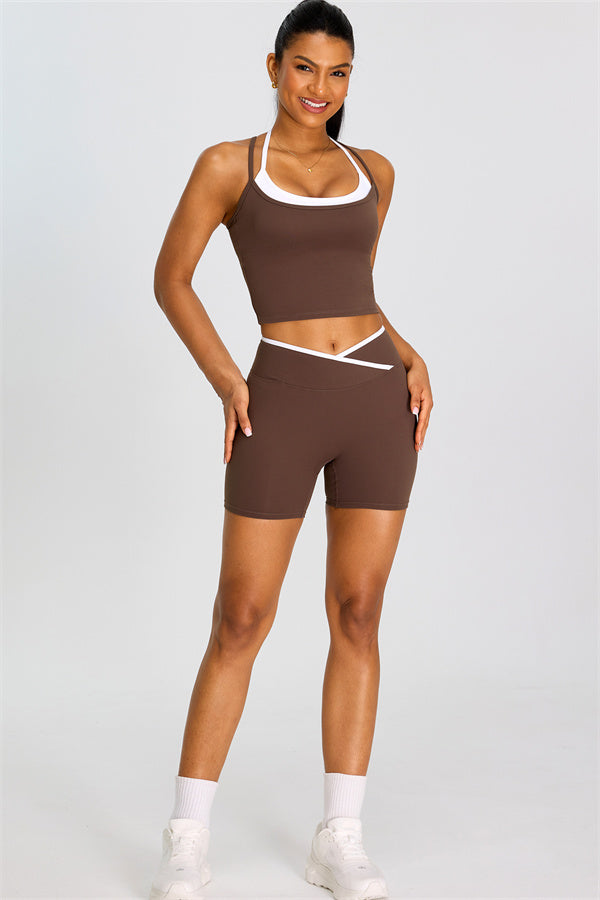 The Dwell Crop Top Shorts 2-Piece Set