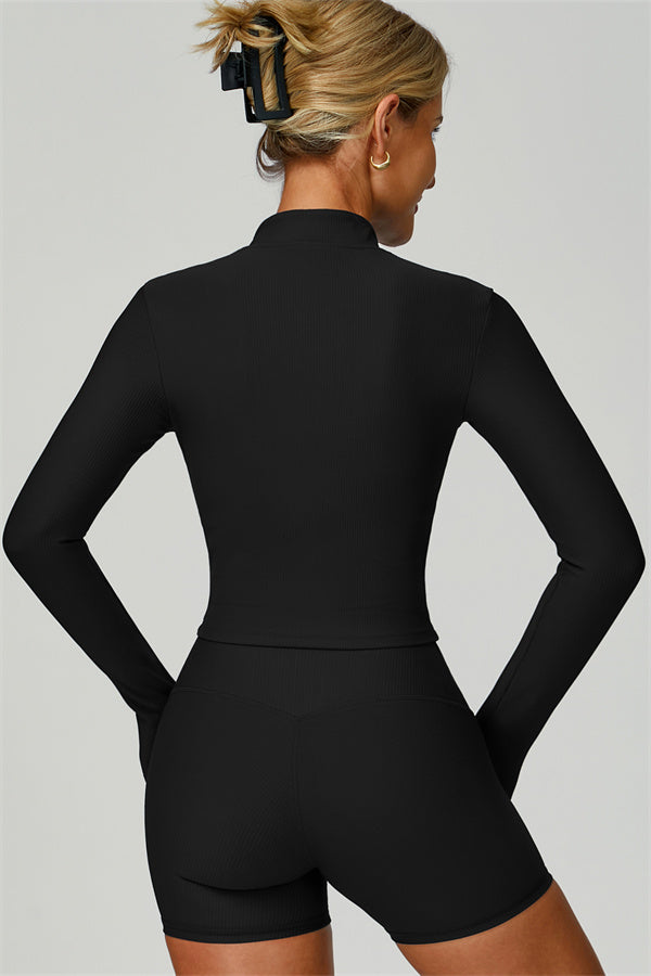 The Burst Jacket Sports Bra Shorts 3-Piece Set