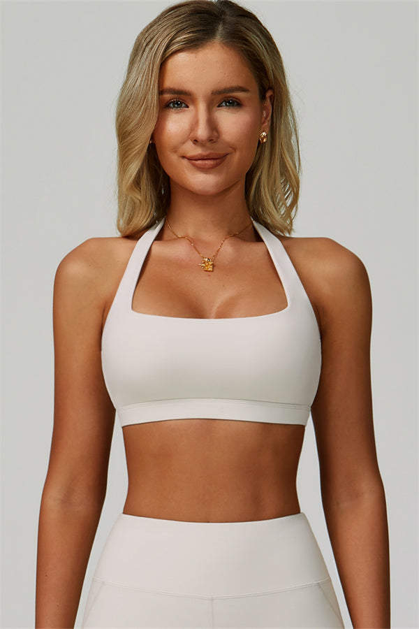 The Bold Halter Sports Bra Flared Leggings 2-Piece Set