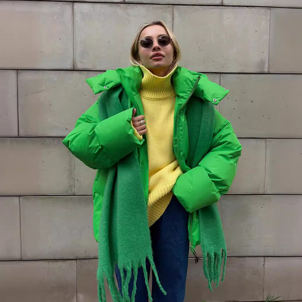 Oversized Cotton Jacket for Women - Fall/Winter 2023