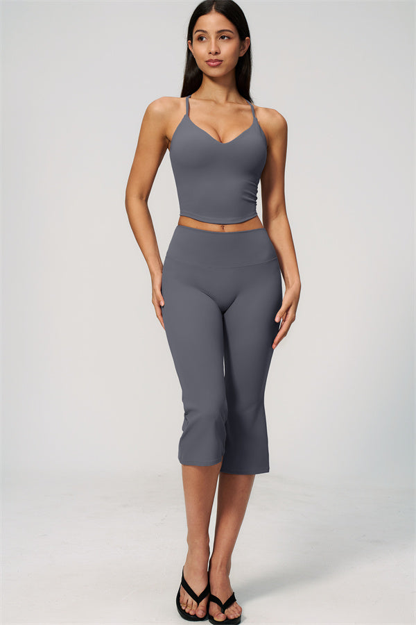 The Zura Tank Top Capri Leggings 2-Piece Set