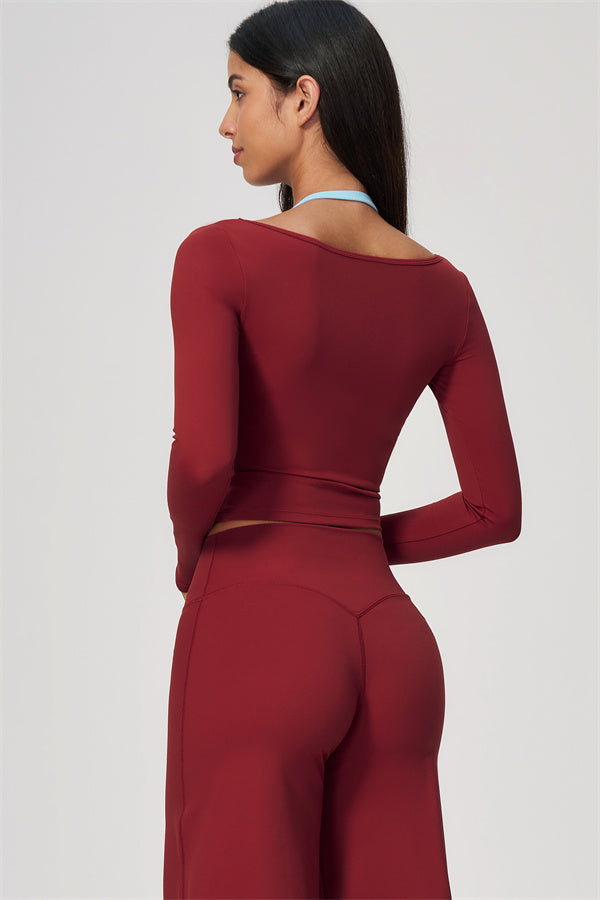 The Cascade Long Sleeve T-shirt Straight Leg Pants 2-Piece Set