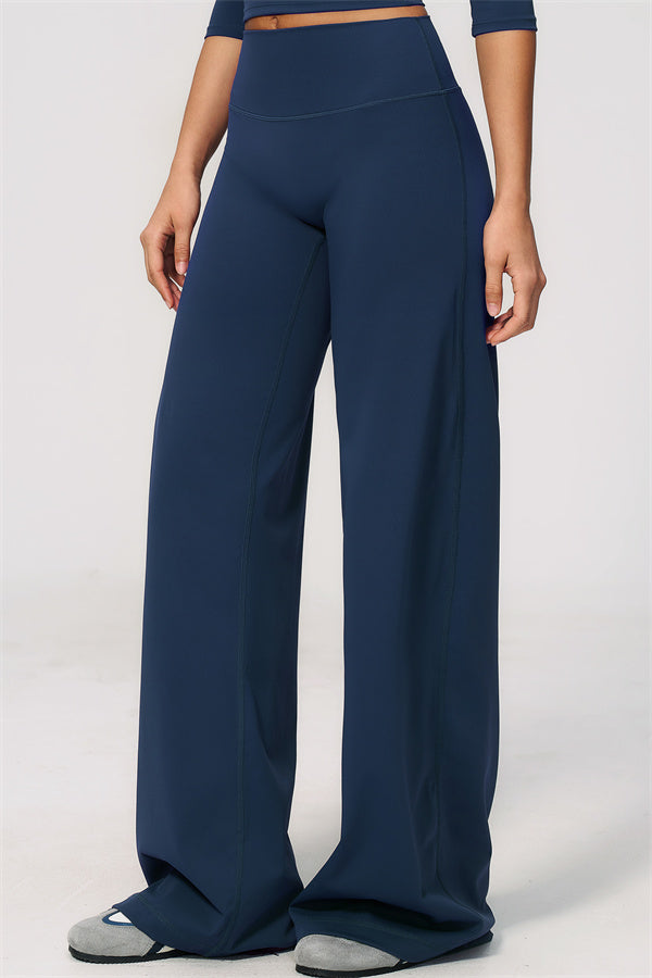 The Natalia Half-Sleeve Top Straight Leg Pants 2-Piece Set