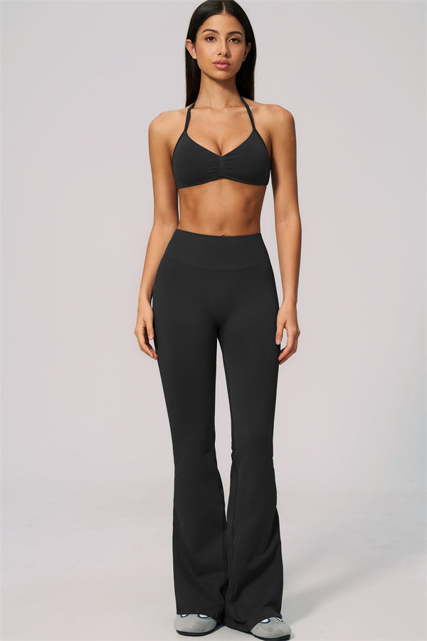 The Velvetine Sports Bra Flared Leggings 2-Piece Set