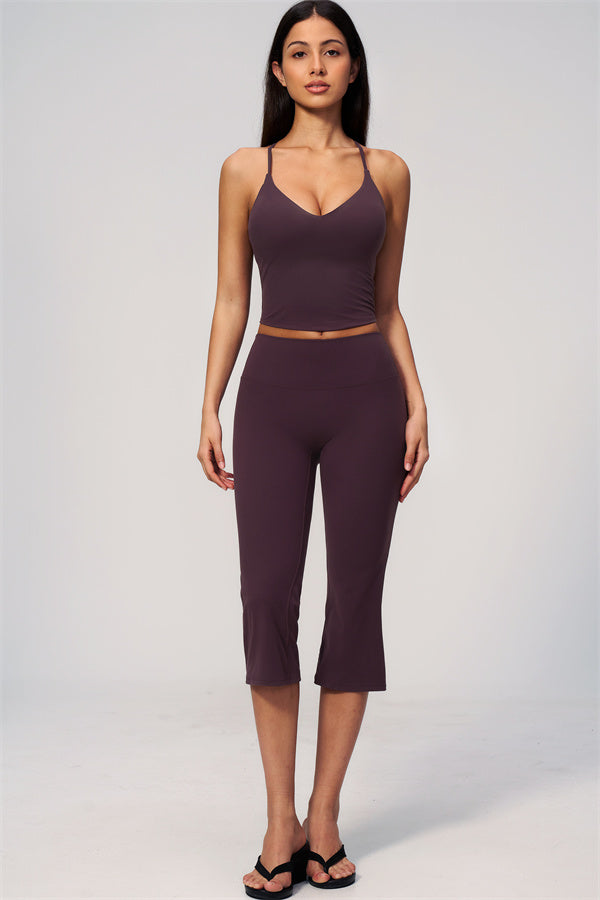 The Zura Tank Top Capri Leggings 2-Piece Set