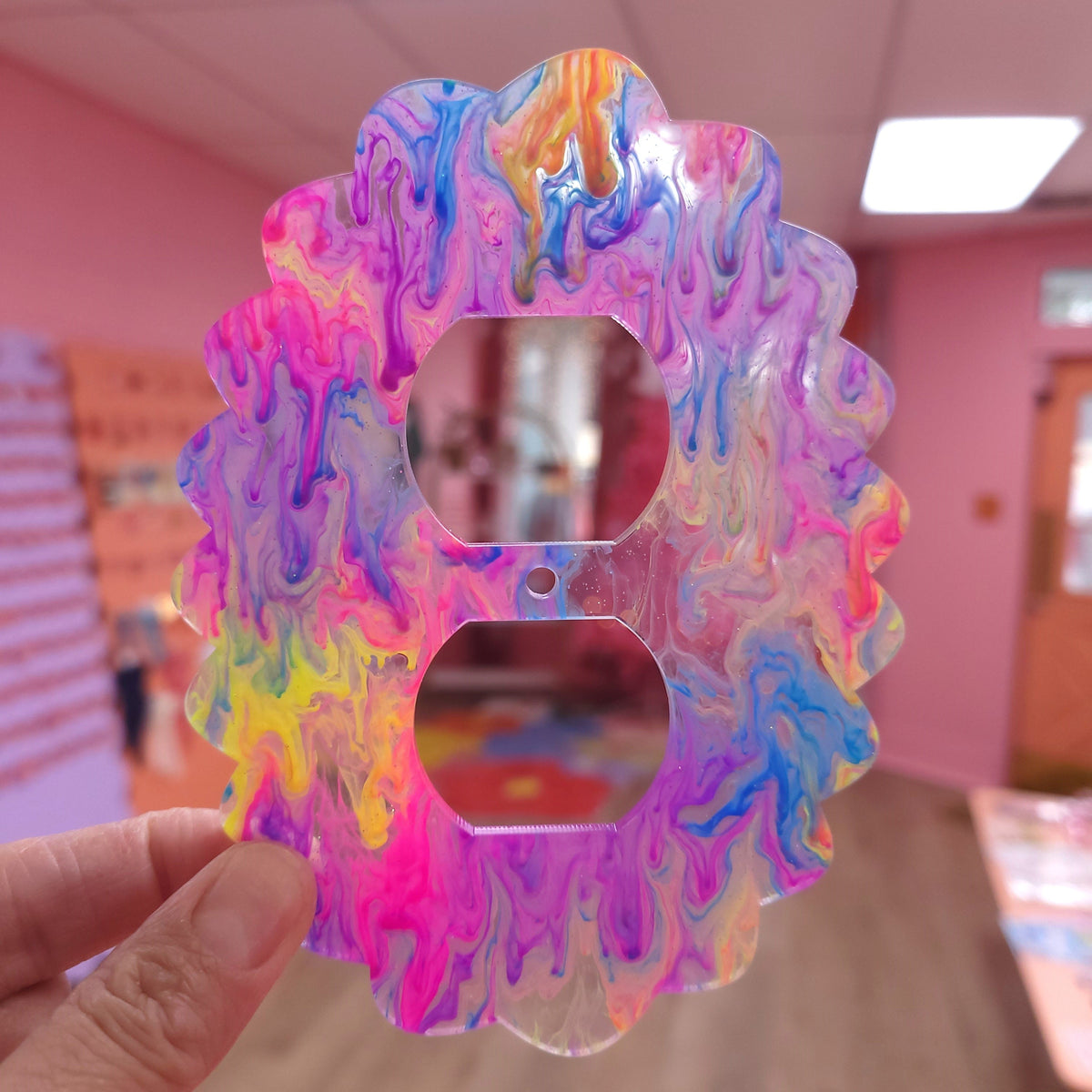 Neon Sparkling Paint Outlet Covers