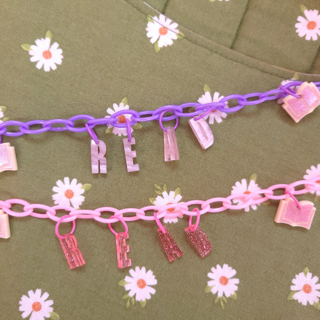 READ - Bookish Bag Charm Chain