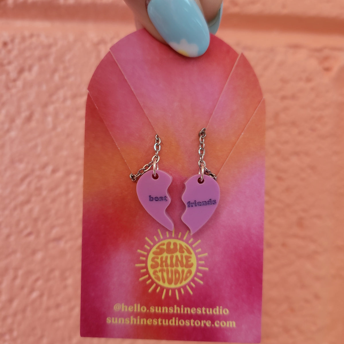 "Best Friends" Friendship Necklace Pair