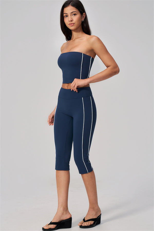 The Breathe Tube Top Capri Leggings 2-Piece Set