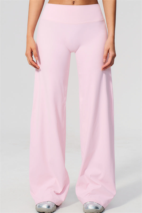 The Twirl Wide Strap Halter Crop Top Straight Leg Pants 2-Piece Set