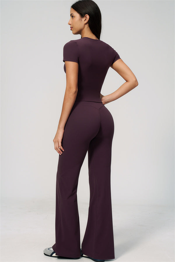 The Zura T-shirt Flared Leggings 2-Piece Set