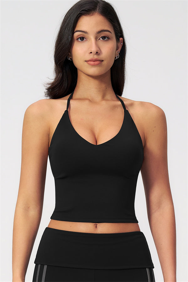 The Evoke Crop Top Straight Leg Pants 2-Piece Set