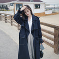 Mid-Length British Windbreaker Jacket for Street Style