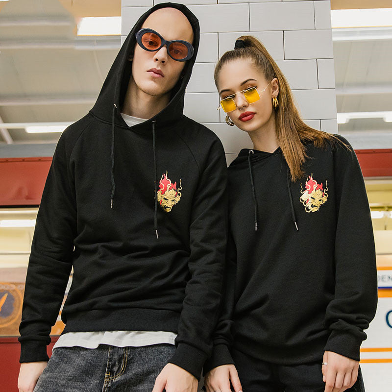 Lovers Matching Hoodies – Unisex Couple Pullover Sweatshirts