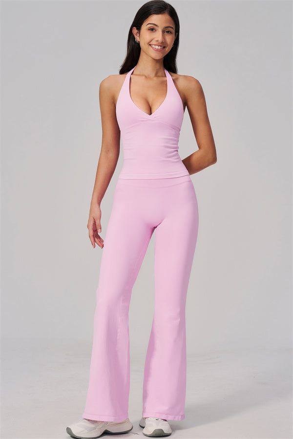 The Align V-Halter Top Flared Leggings 2-Piece Set