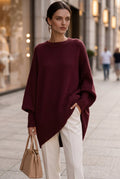 Women's Relaxed-Fit Solid-Color Sweater