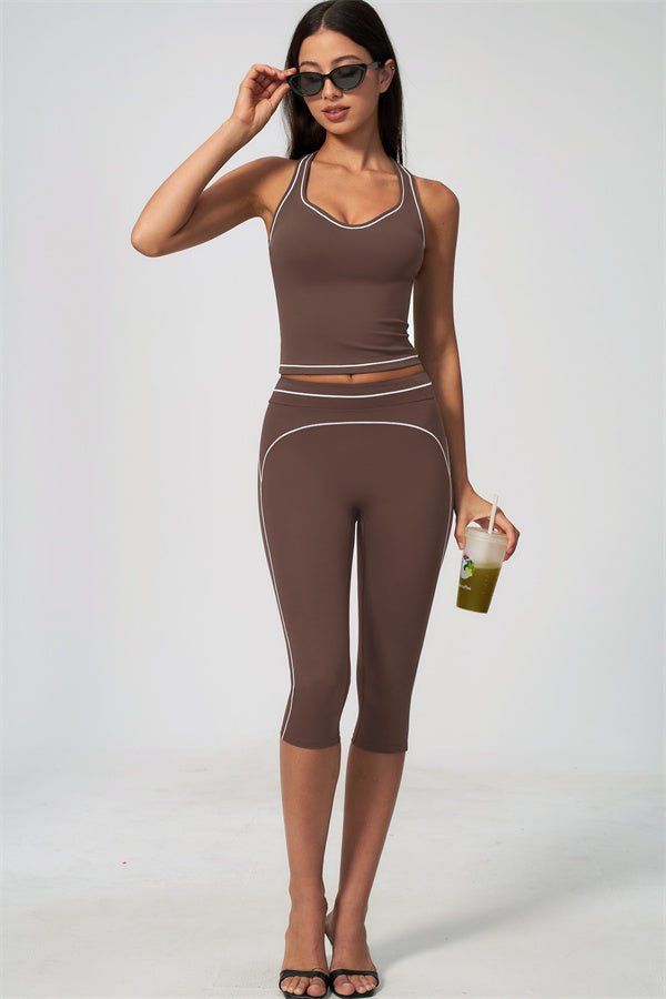 The Amara Tank Top Capri Leggings 2-Piece Set