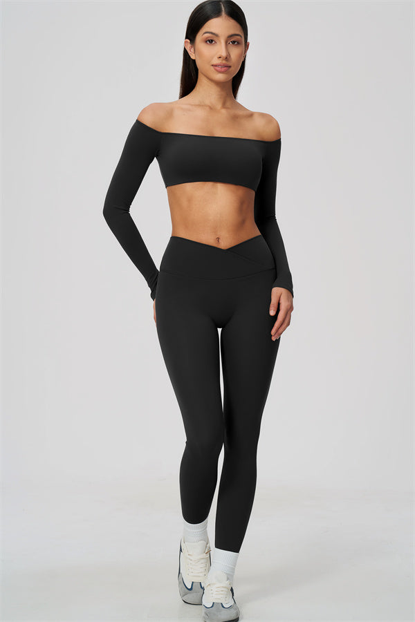 The Soiree Crop Top Leggings 2-Piece Set