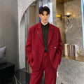 Black Iron Ring Decor Stylish Suit Jacket and Loose Blazer