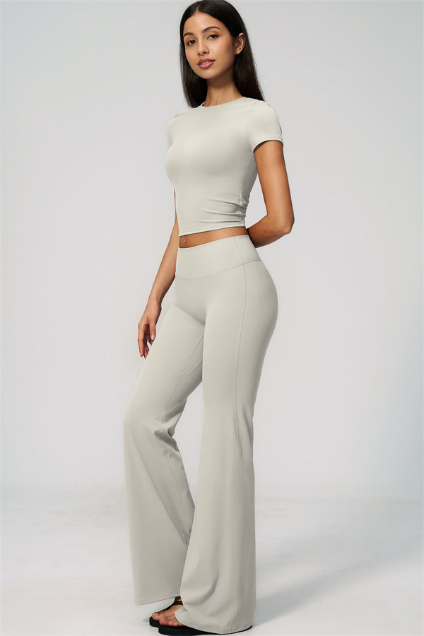The Zura T-shirt Flared Leggings 2-Piece Set