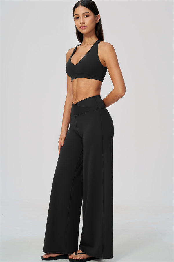 The Soiree Sports Bra Straight Leg Pants 2-Piece Set