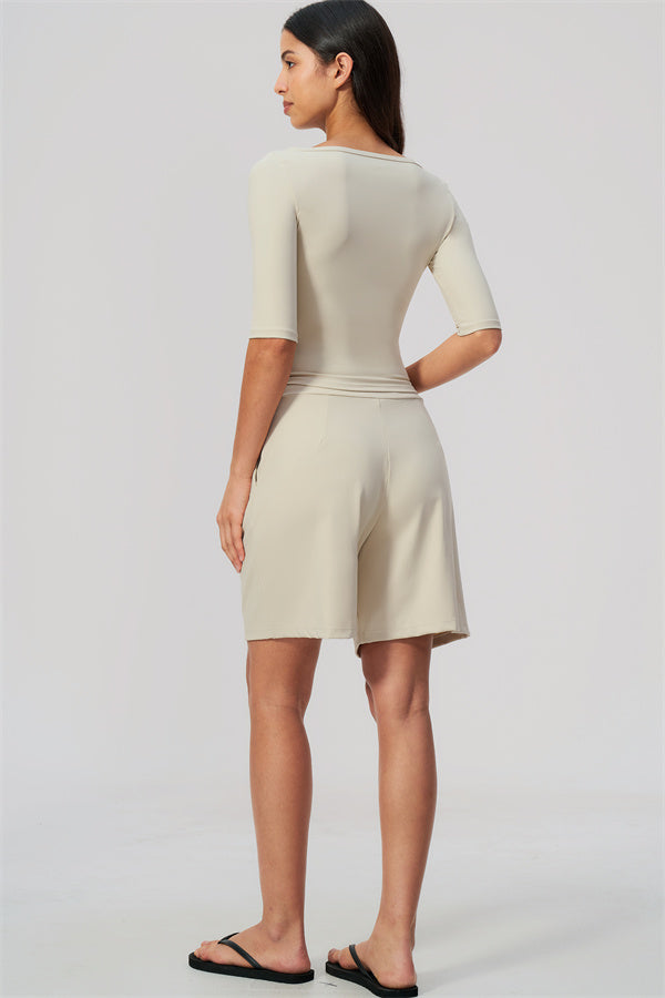 The Flow Motion Half-Sleeve T-Shirt Shorts 2-Piece Set