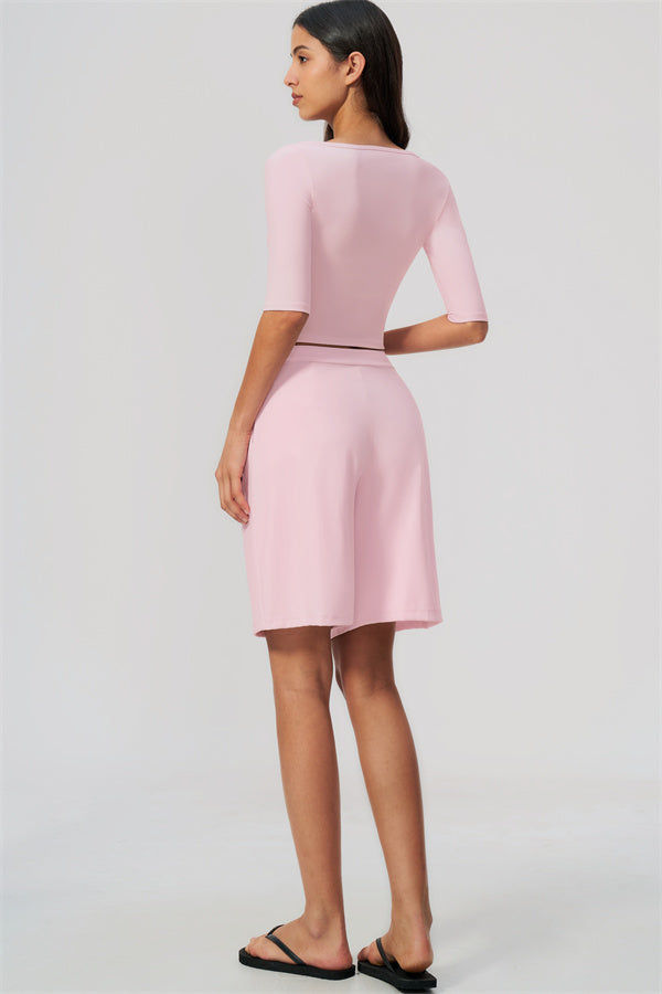 The Flow Motion Half-Sleeve T-Shirt Shorts 2-Piece Set