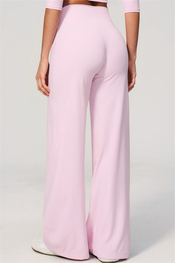 The Natalia Half-Sleeve Top Straight Leg Pants 2-Piece Set