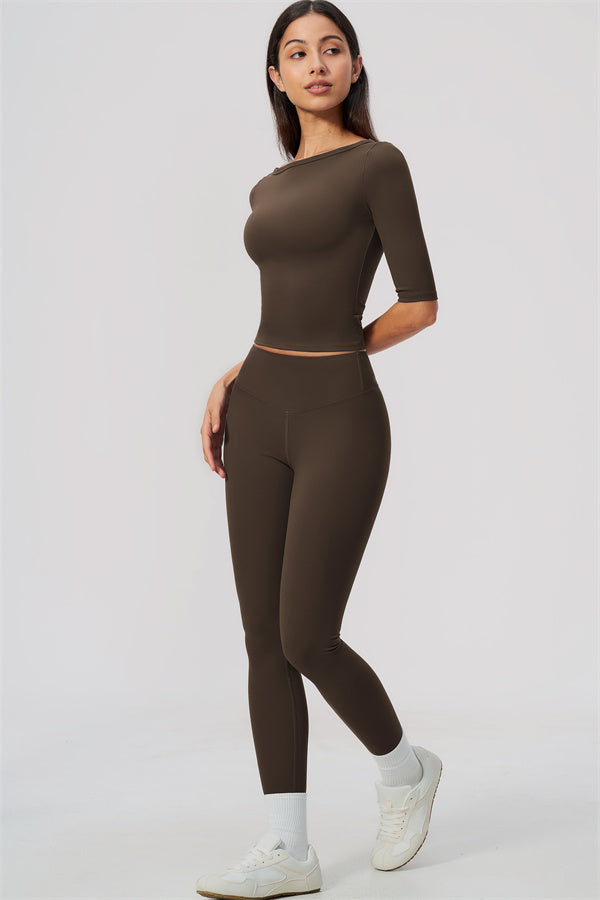 The Flow Motion Half-Sleeve T-Shirt Leggings 2-Piece Set