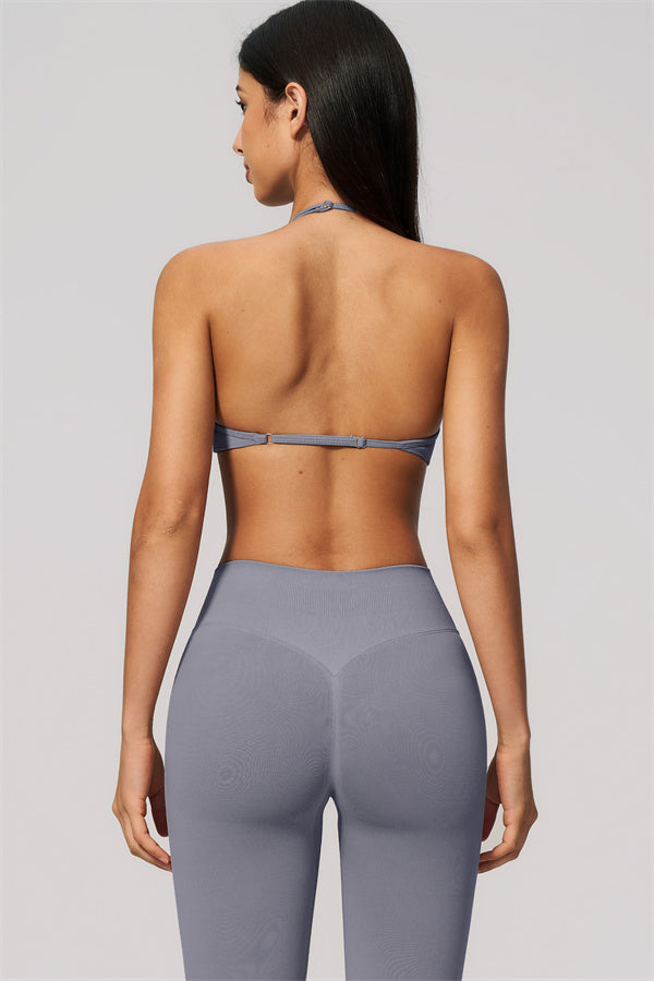 The Velvetine Sports Bra Flared Leggings 2-Piece Set