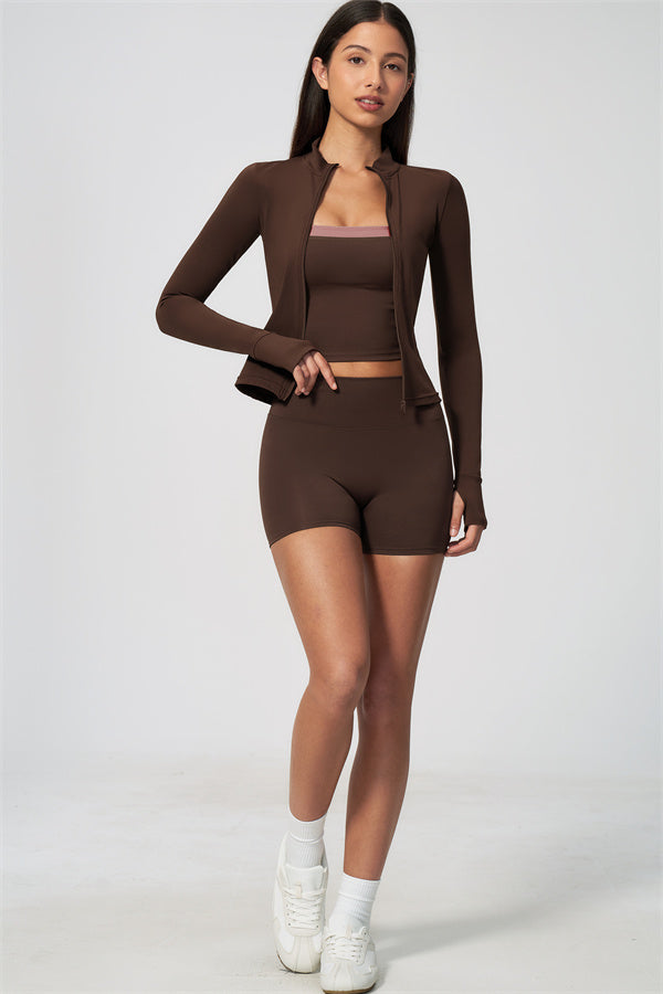 The Seraphine Jacket Tank Top Shorts 3-Piece Set